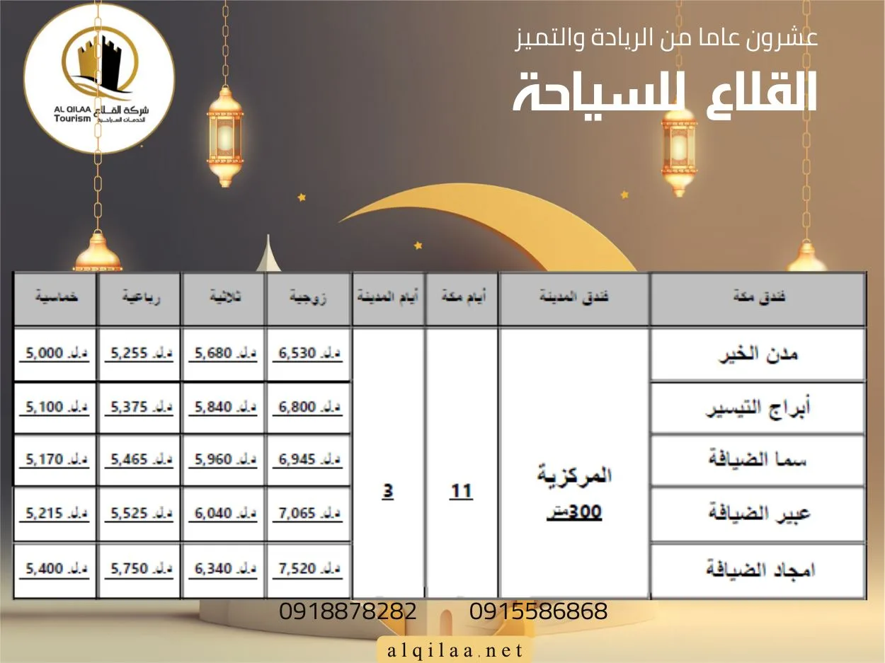 عــرض العمــرة الأقــوى مع القلاع للسياحة ✨