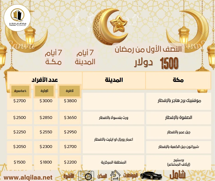 ✨ عرض خاص للنصف الأول من رمضان ✨